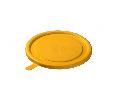 Пластиковая крышка для тарелки для супа салатов и десерта, цвет желтый